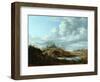 A Windmill Above a River-John Constable-Framed Giclee Print