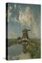 A Windmill on a Polder Waterway, Known as in the Month of July, c.1889-Paul Joseph Constantin Gabriel-Stretched Canvas