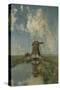 A Windmill on a Polder Waterway, known as in the Month of July-Paul Joseph Constantin Gabriel-Stretched Canvas