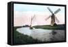 A Windmill on the Norfolk Broads, Norfolk, 1926-null-Framed Stretched Canvas