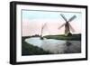 A Windmill on the Norfolk Broads, Norfolk, 1926-null-Framed Giclee Print