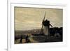 A Windmill-Jean-Baptiste-Camille Corot-Framed Giclee Print