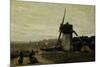 A Windmill-Jean-Baptiste-Camille Corot-Mounted Giclee Print