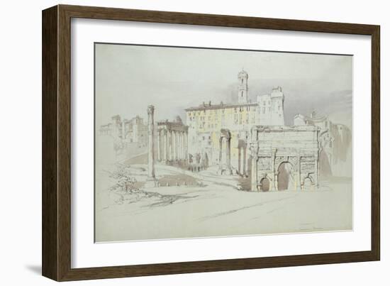 A Window of the Palazzo Tolomei-John Ruskin-Framed Giclee Print