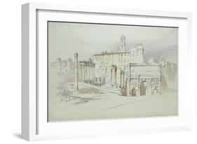 A Window of the Palazzo Tolomei-John Ruskin-Framed Giclee Print