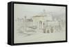 A Window of the Palazzo Tolomei-John Ruskin-Framed Stretched Canvas