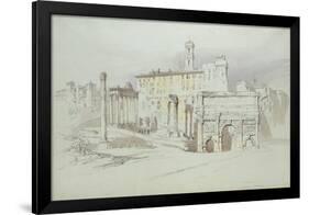 A Window of the Palazzo Tolomei-John Ruskin-Framed Giclee Print