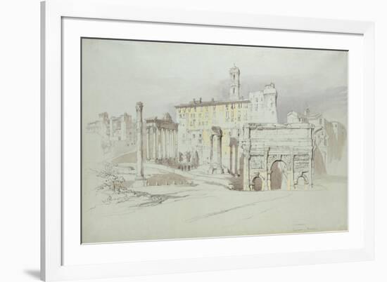 A Window of the Palazzo Tolomei-John Ruskin-Framed Premium Giclee Print