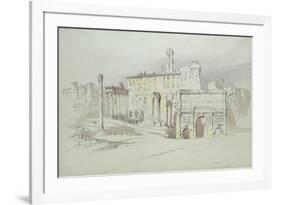 A Window of the Palazzo Tolomei-John Ruskin-Framed Premium Giclee Print