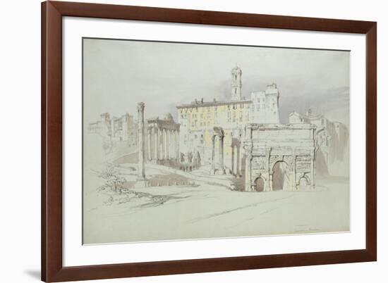 A Window of the Palazzo Tolomei-John Ruskin-Framed Premium Giclee Print