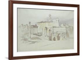 A Window of the Palazzo Tolomei-John Ruskin-Framed Premium Giclee Print