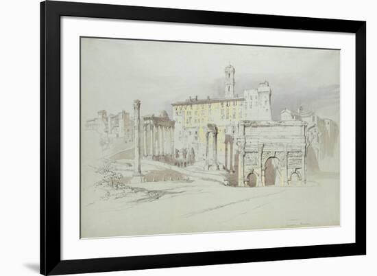 A Window of the Palazzo Tolomei-John Ruskin-Framed Premium Giclee Print