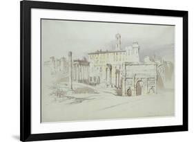 A Window of the Palazzo Tolomei-John Ruskin-Framed Premium Giclee Print