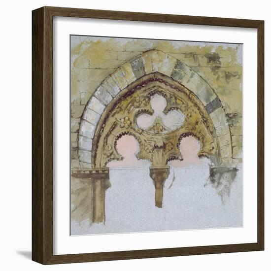 A Window of the Palazzo Tolomei-John Ruskin-Framed Giclee Print