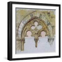A Window of the Palazzo Tolomei-John Ruskin-Framed Giclee Print