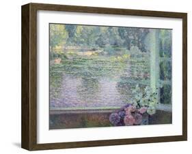 A Window on the River, 1908-Henri Eugene Augustin Le Sidaner-Framed Giclee Print