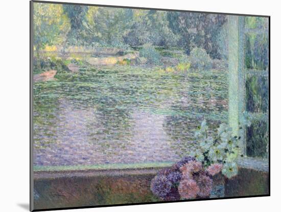 A Window on the River, 1908-Henri Eugene Augustin Le Sidaner-Mounted Giclee Print