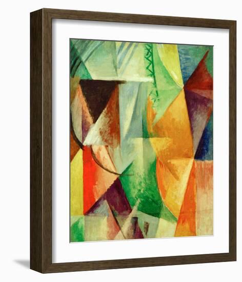 A Window, Study for 'The Three Windows', 1912/13-Robert Delaunay-Framed Giclee Print