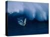 A Windsurfer Riding a Big Wave-null-Stretched Canvas