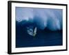 A Windsurfer Riding a Big Wave-null-Framed Photographic Print