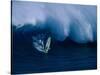 A Windsurfer Riding a Big Wave-null-Stretched Canvas