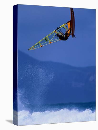 A Windsurfing in Mid-Air-null-Stretched Canvas