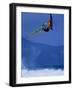 A Windsurfing in Mid-Air-null-Framed Photographic Print