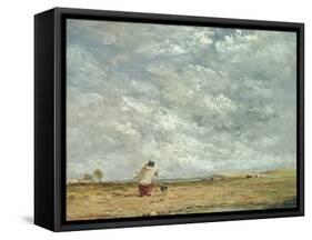A Windy Day, 1850-David Cox-Framed Stretched Canvas
