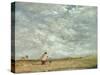 A Windy Day, 1850-David Cox-Stretched Canvas