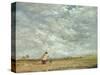 A Windy Day, 1850-David Cox-Stretched Canvas