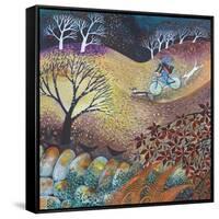 A windy day, 2018-Lisa Graa Jensen-Framed Stretched Canvas