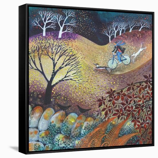 A windy day, 2018-Lisa Graa Jensen-Framed Stretched Canvas