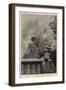 A Windy Day on the Clock Tower at Westminster-Charles Paul Renouard-Framed Giclee Print