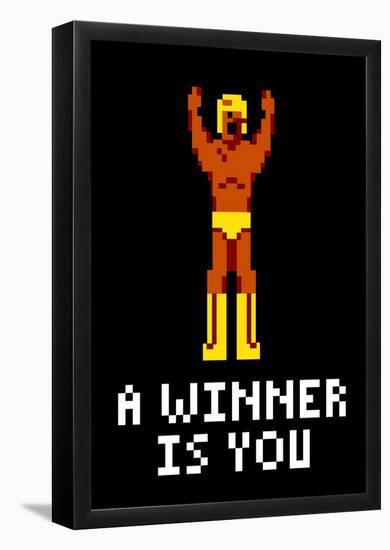 A Winner Is You Video Game Poster-null-Framed Poster