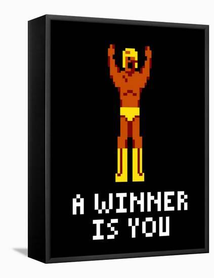 A Winner Is You Video Game Poster-null-Framed Stretched Canvas