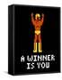 A Winner Is You Video Game Poster-null-Framed Stretched Canvas