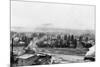 A Winter Aerial View of City - Missoula, MT-Lantern Press-Mounted Premium Giclee Print