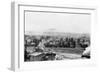 A Winter Aerial View of City - Missoula, MT-Lantern Press-Framed Premium Giclee Print