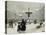 A Winter Day in Gammeltorv, Copenhagen, 1917-Paul Gustav Fischer-Stretched Canvas