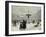 A Winter Day in Gammeltorv, Copenhagen, 1917-Paul Gustav Fischer-Framed Giclee Print