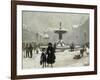 A Winter Day in Gammeltorv, Copenhagen, 1917-Paul Gustav Fischer-Framed Giclee Print