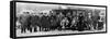 A Winter Day's Shooting at Sandringham, Norfolk, C1902-1910-null-Framed Stretched Canvas