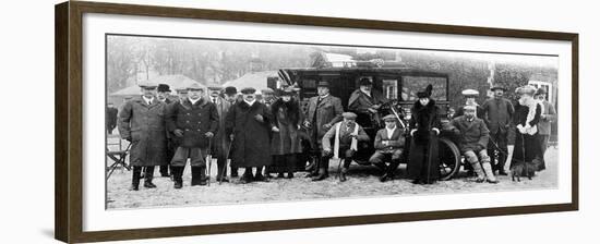 A Winter Day's Shooting at Sandringham, Norfolk, C1902-1910-null-Framed Giclee Print