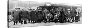 A Winter Day's Shooting at Sandringham, Norfolk, C1902-1910-null-Stretched Canvas