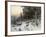 A Winter Evening in the Black Forest, C.1880-German School-Framed Giclee Print