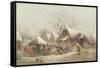 A Winter Farmyard Scene-Thomas Smythe-Framed Stretched Canvas