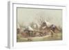 A Winter Farmyard Scene-Thomas Smythe-Framed Giclee Print