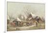 A Winter Farmyard Scene-Thomas Smythe-Framed Giclee Print