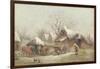 A Winter Farmyard Scene-Thomas Smythe-Framed Giclee Print