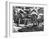 A Winter Hut in the Saskatchewan Country, Canada, 1877-null-Framed Giclee Print